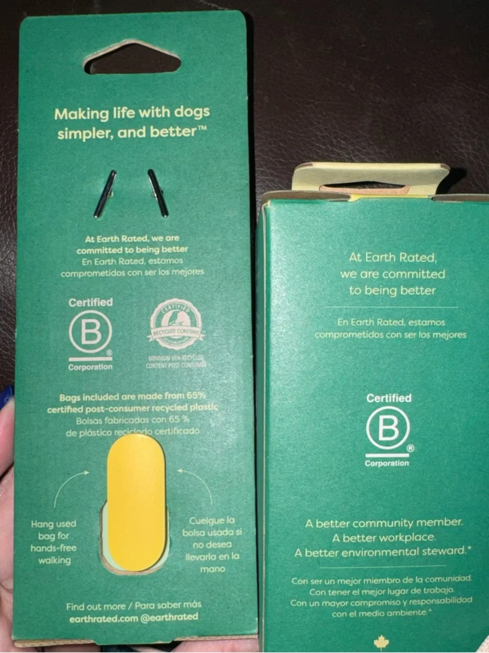 Bark Box Earth Rated Poop bag dispenser w/ 135 bags NEW super chewer